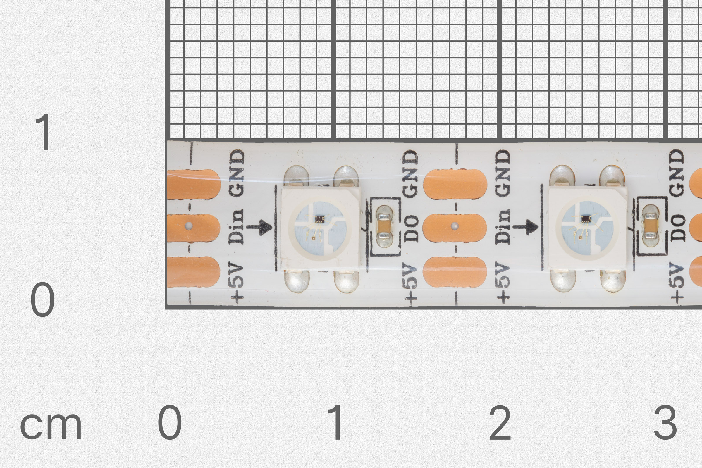 Addressable RGB LED strip ws2812 60LED/m 5V IP20