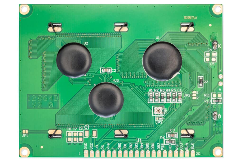 Graphic LCD display 128x64 blue-Aktuatori