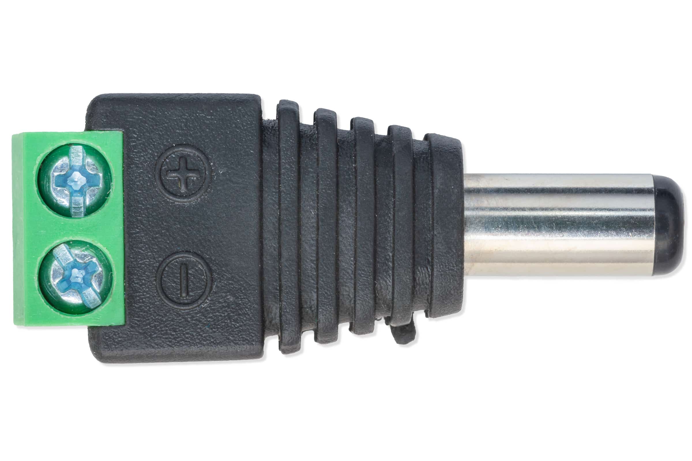 Male DC connector with terminal