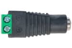 Female DC connector with terminal