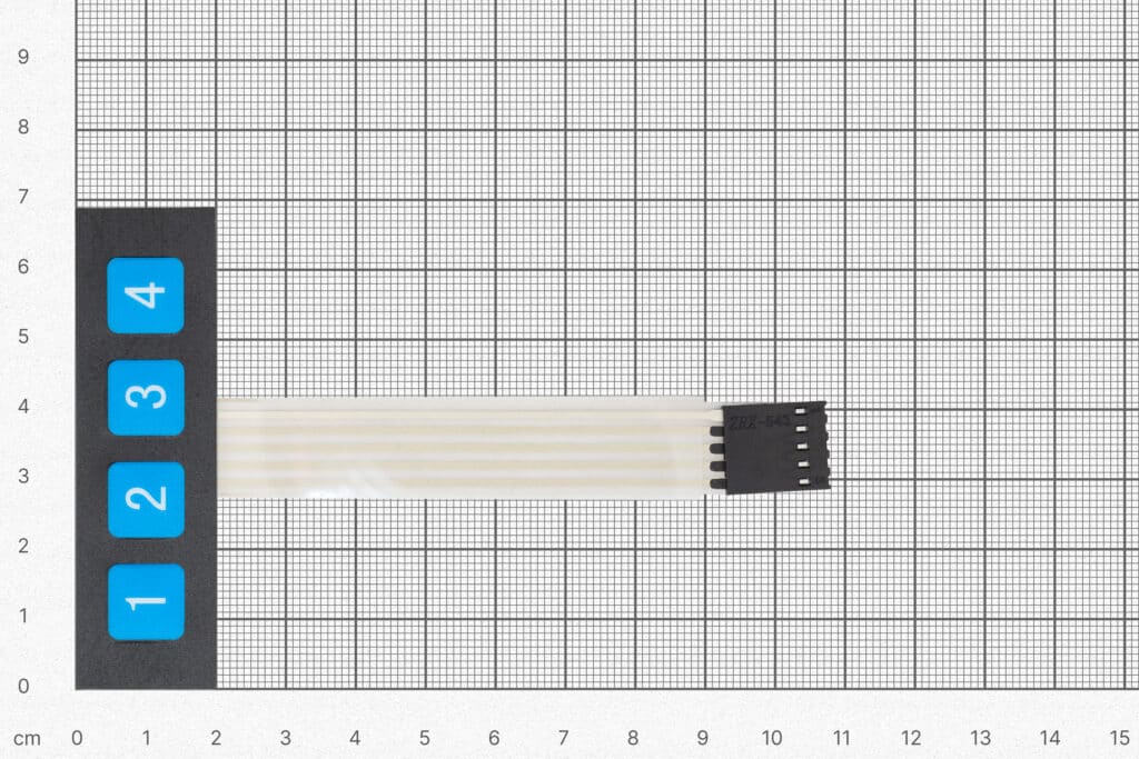 Membranska tipkovnica 1×4
