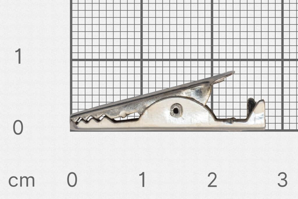 Alligator clips, small, red-Lab connectors