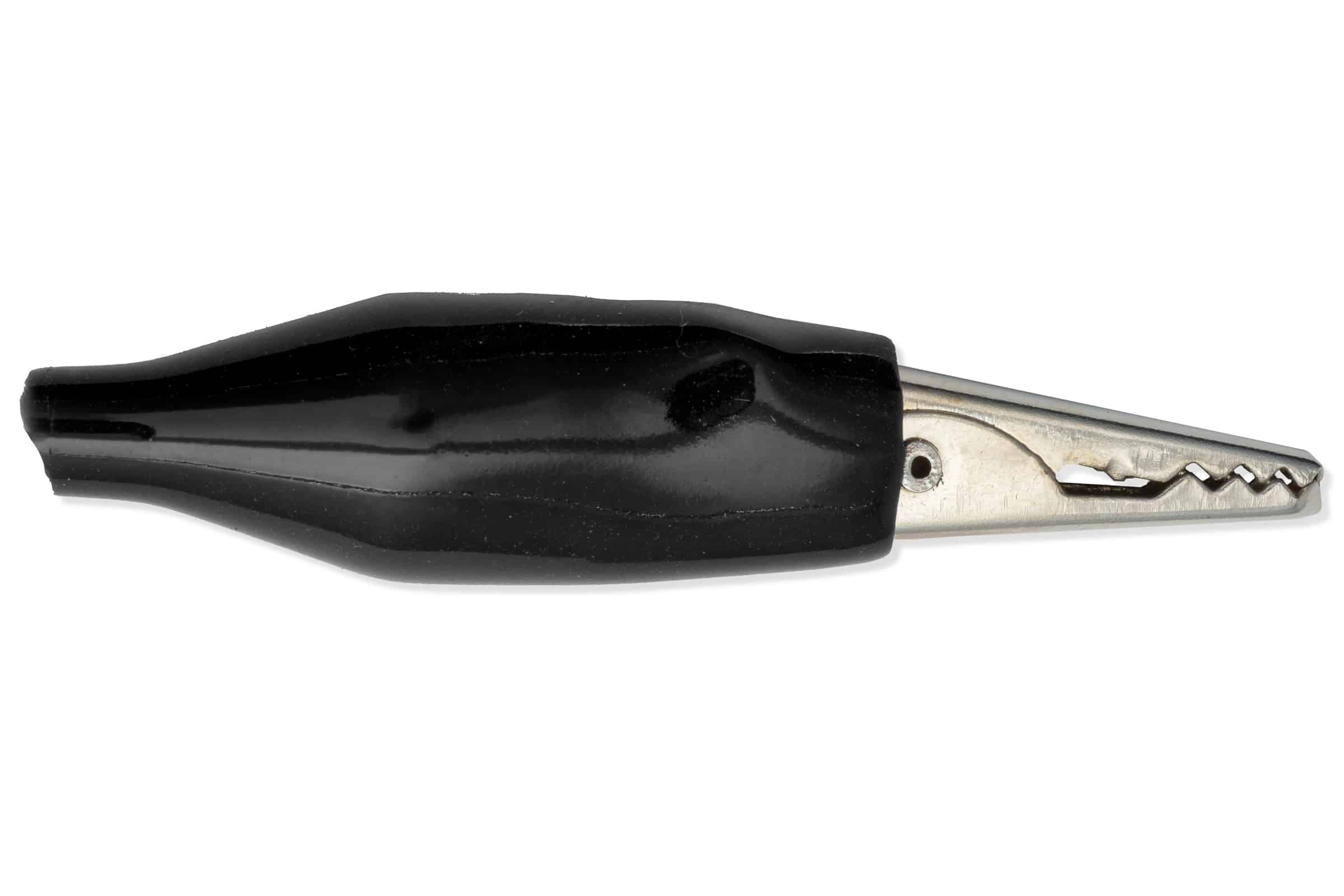 Alligator clips, small, black