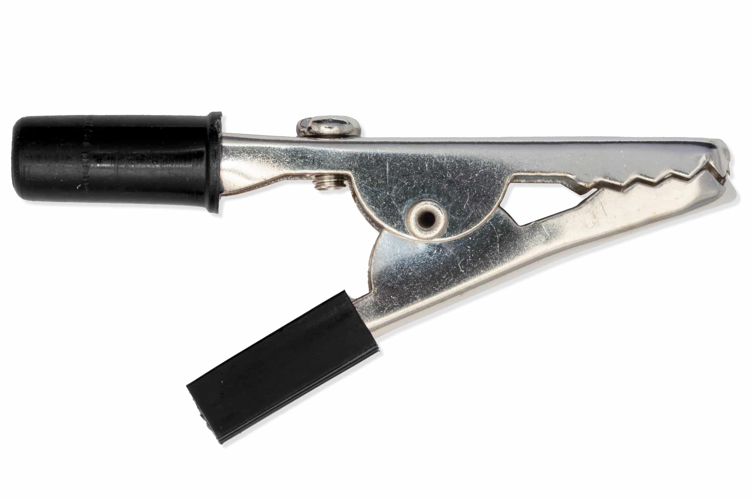 Alligator clips, large, black