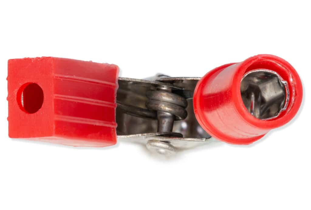 Alligator clips, large, red-Lab connectors