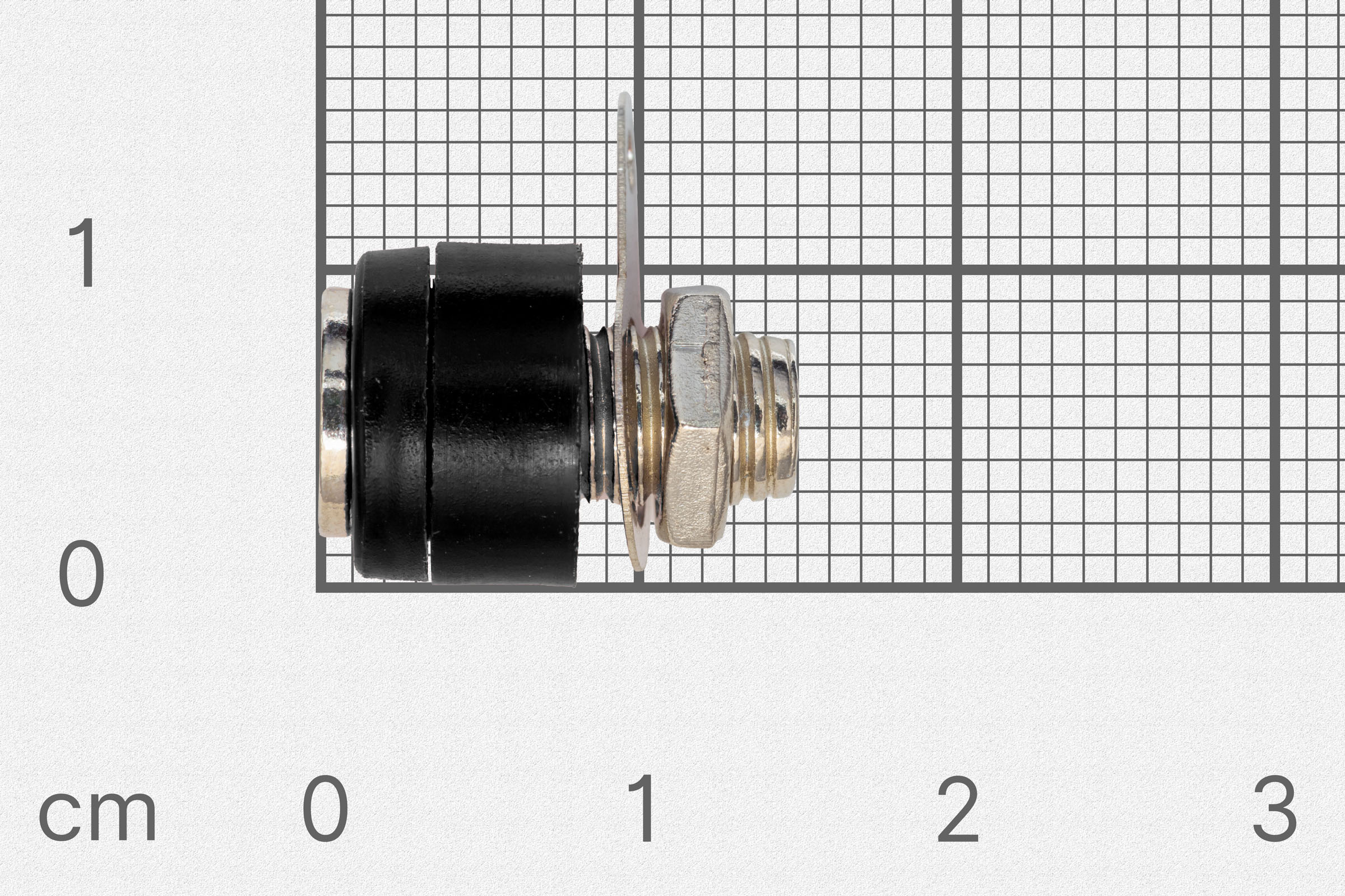 Banana priključak, 4mm, ženski, crni