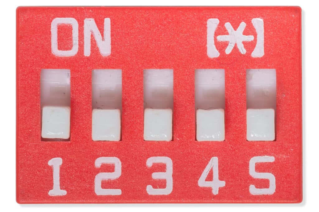 DIP prekidač 5 pozicija