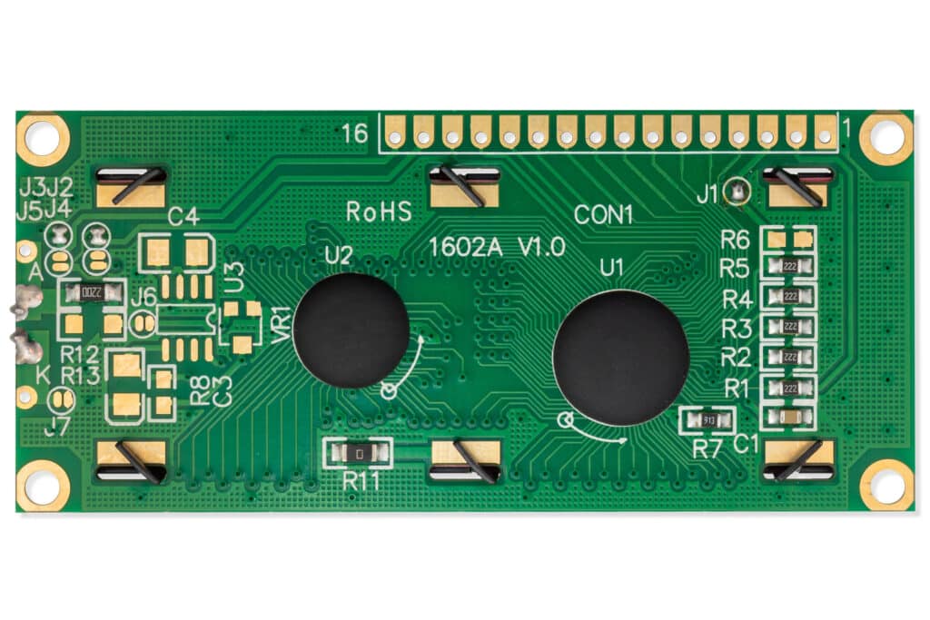 LCD display 16×2 red/black