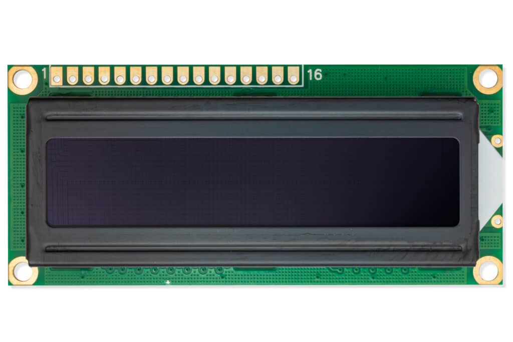 LCD display 16×2 red/black