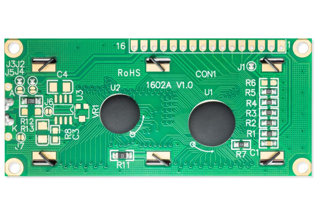 LCD display 16×2 orange/black