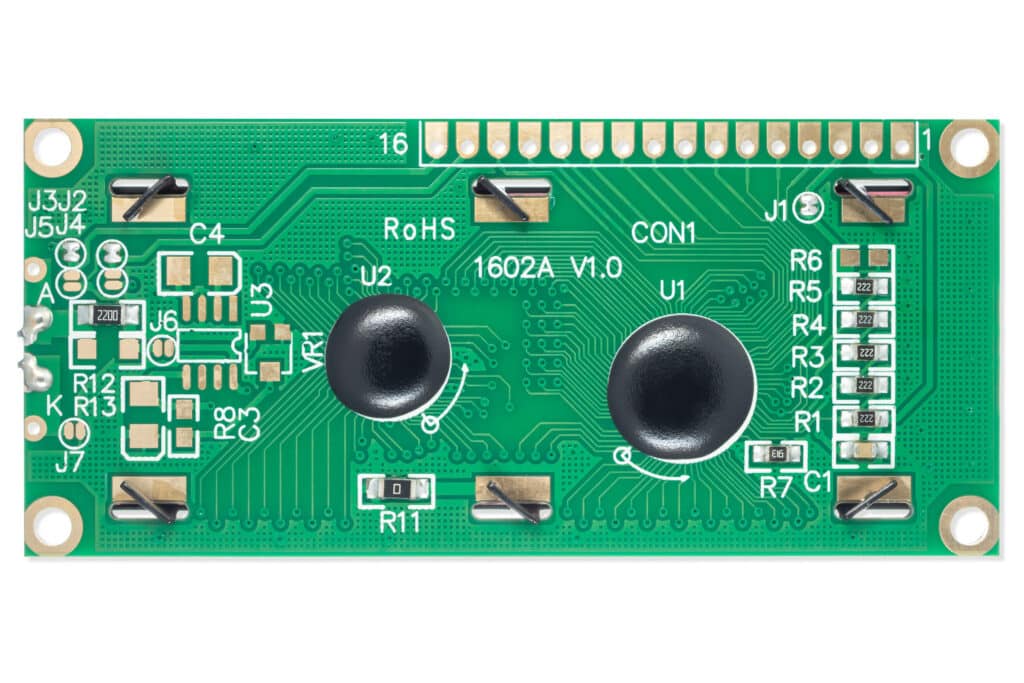 LCD display 16x2 yellow/black-Actuators
