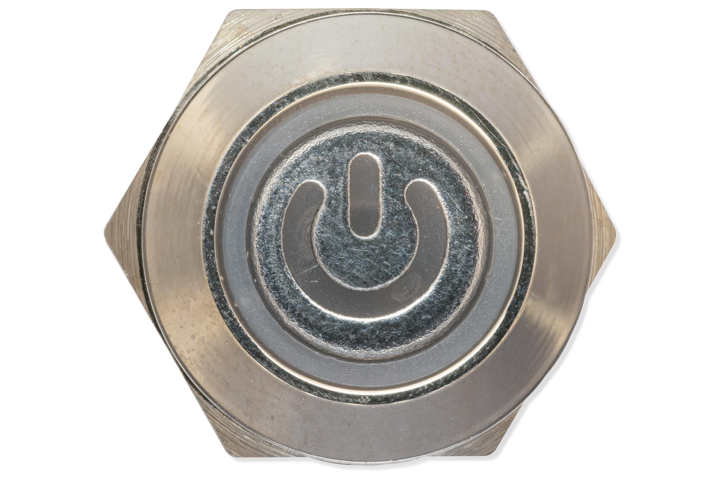 Panel pushbutton, 12mm, blue lighting