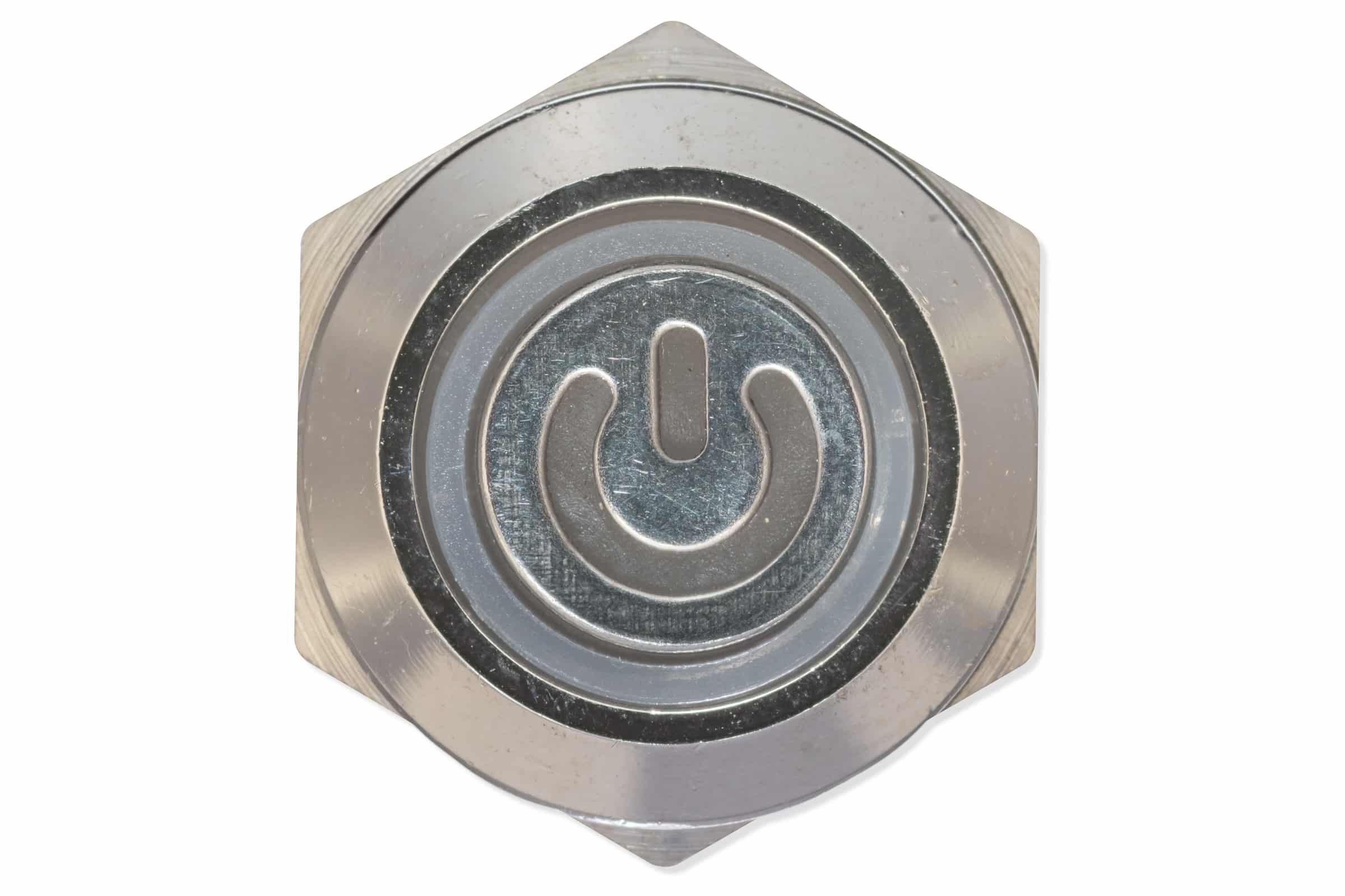 Panel pushbutton, 12mm, white lighting