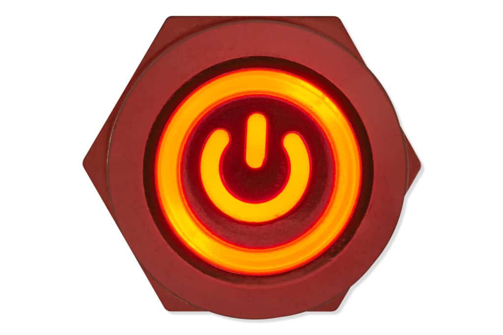 Panel pushbutton, 12mm, red lighting-Components
