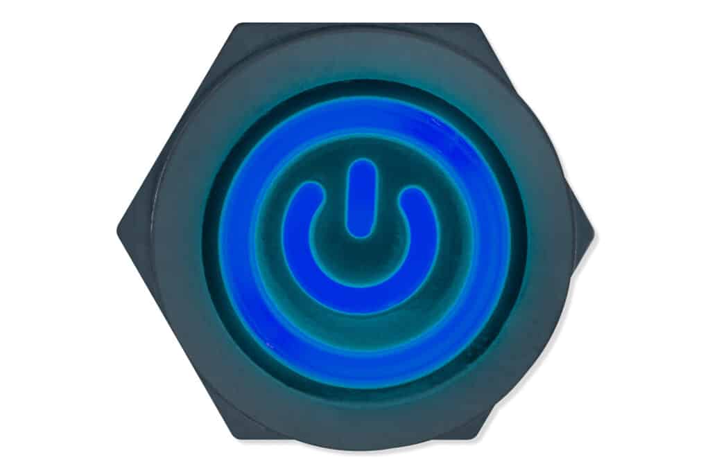 Panel pushbutton, 12mm, blue lighting-Components