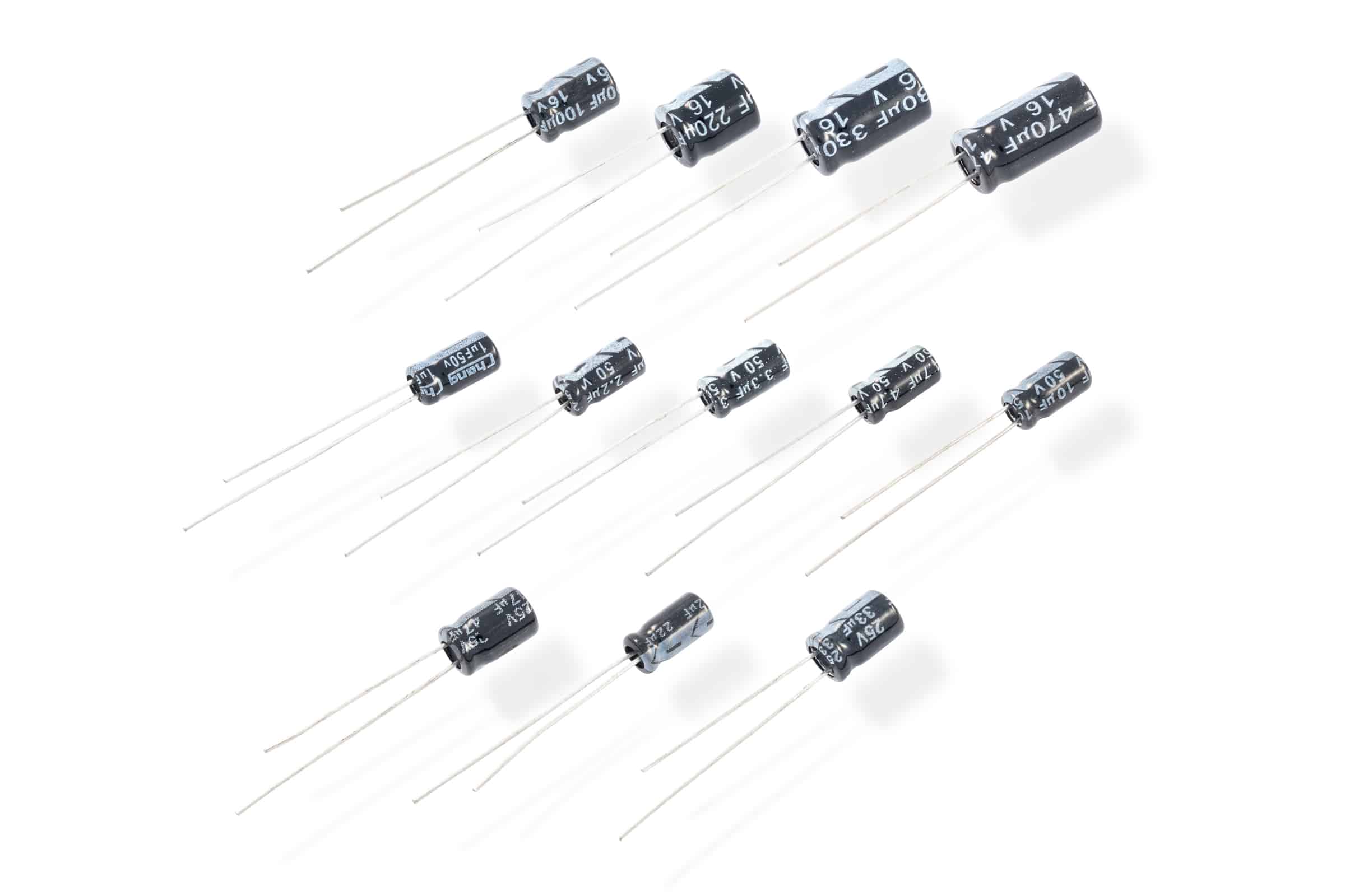 Set of electrolytic capacitors, 120 pieces