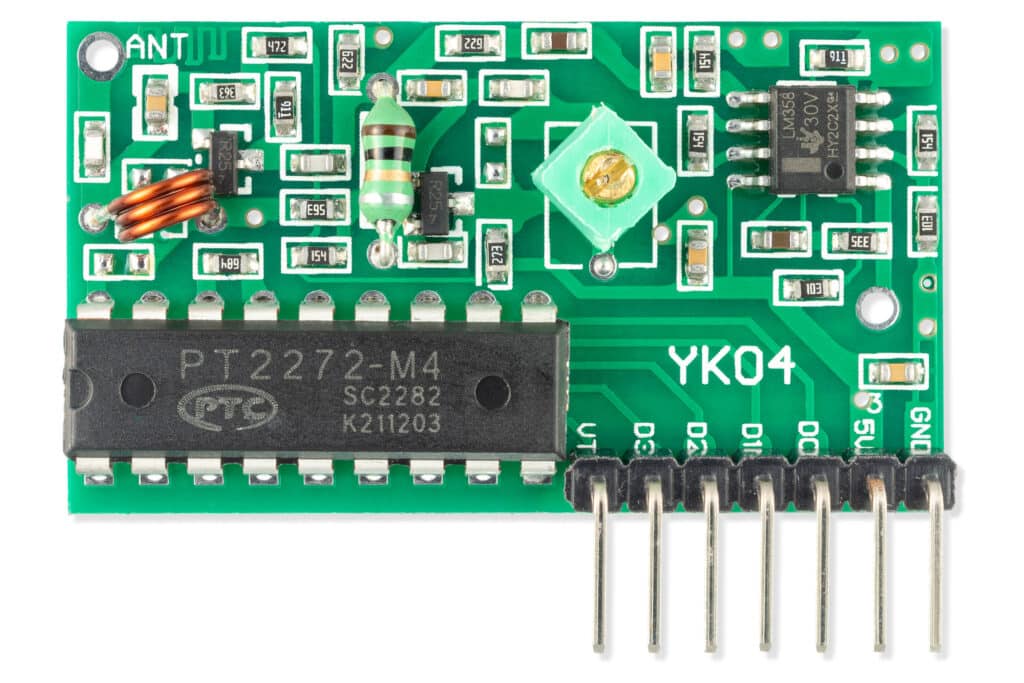 433MHz 4-kanaler Receiver + Fernbedienung-Communication