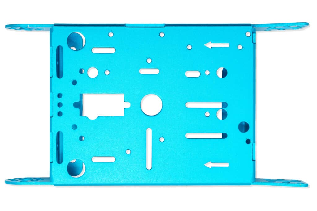 Aluminijska platforma s 2 kotača za robotiku
