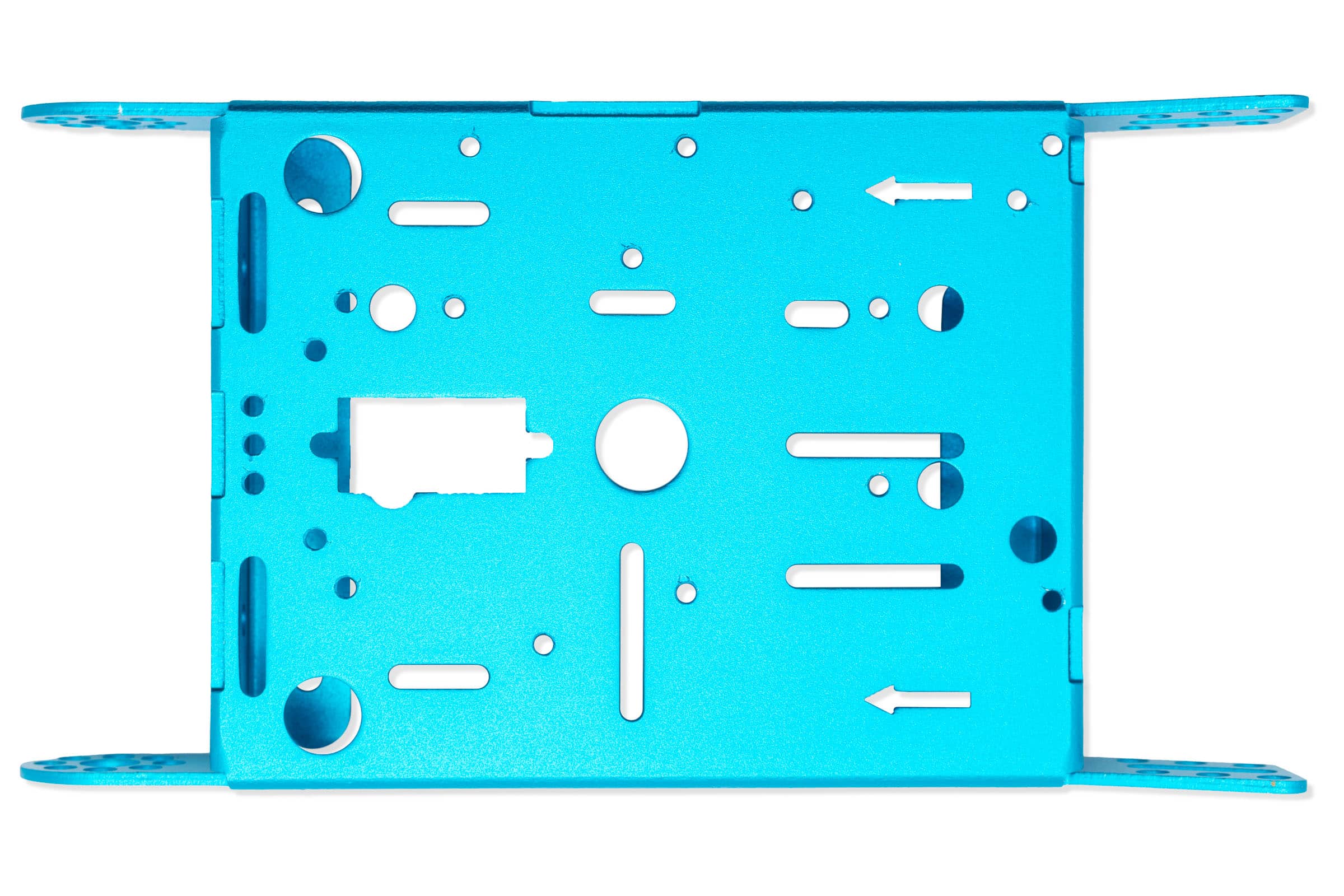 Aluminijska platforma s 2 kotača za robotiku