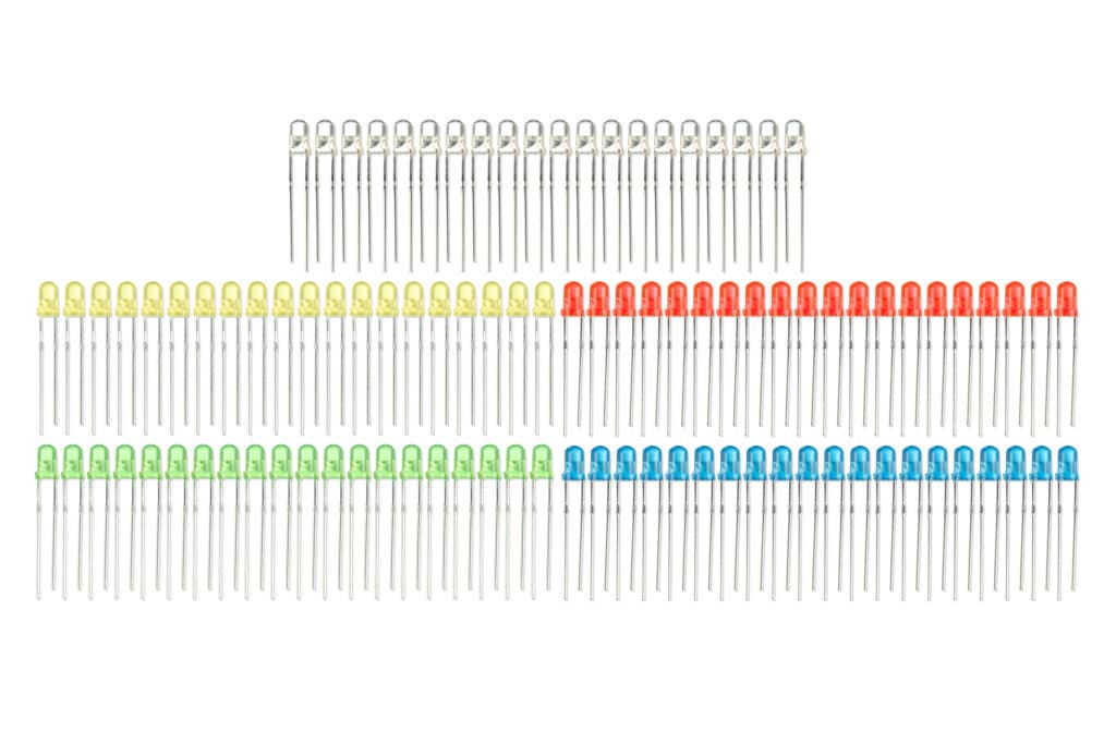 Paket 3mm LEDs (100 Stücke) - Komponenten