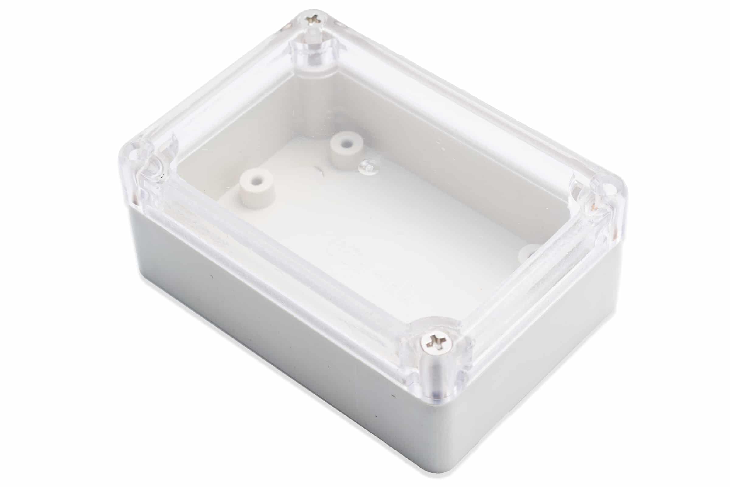 [UMIROVLJEN] Vodootporna plastična kutija s prozirnim poklopcem 85x58x33mm