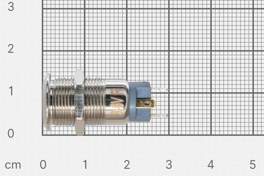 Panel switch, 12mm, red lighting-Components