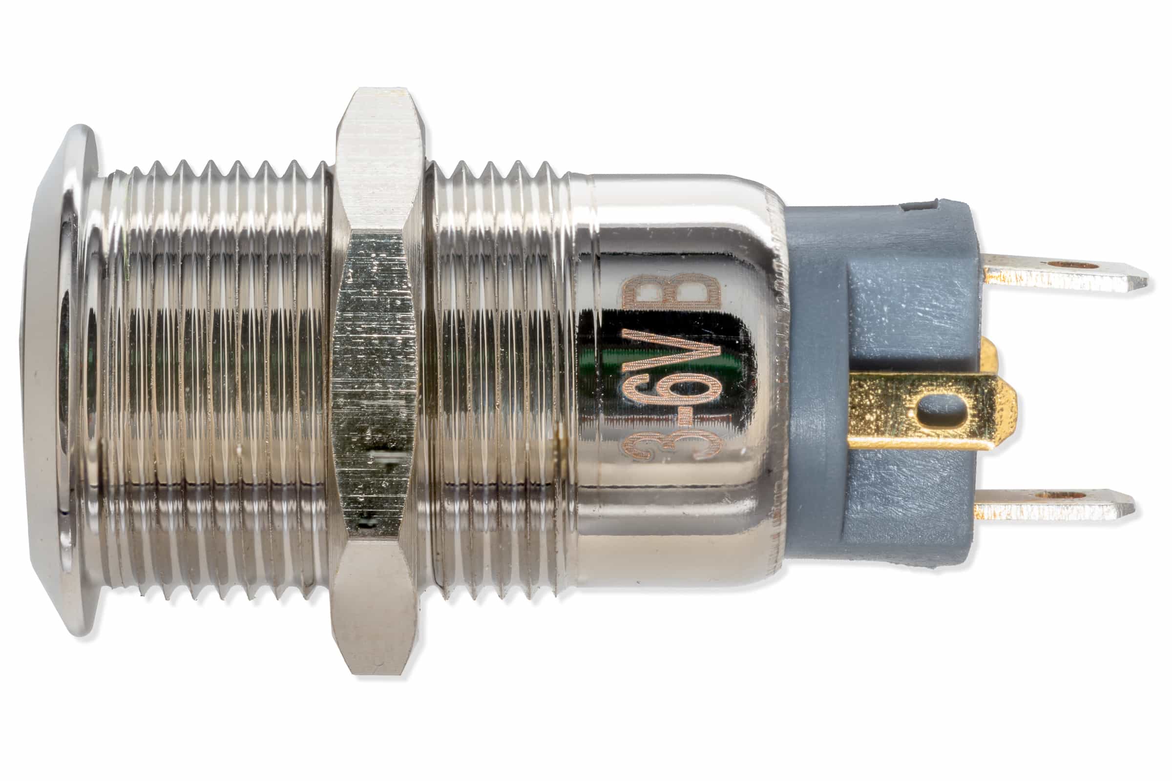 Einbauschalter, 12mm, blaue Beleuchtung-Komponenten