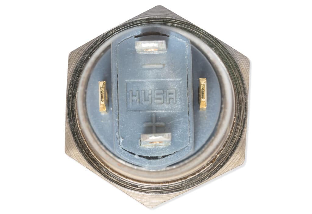 Einbauschalter, 12mm, blaue Beleuchtung-Components