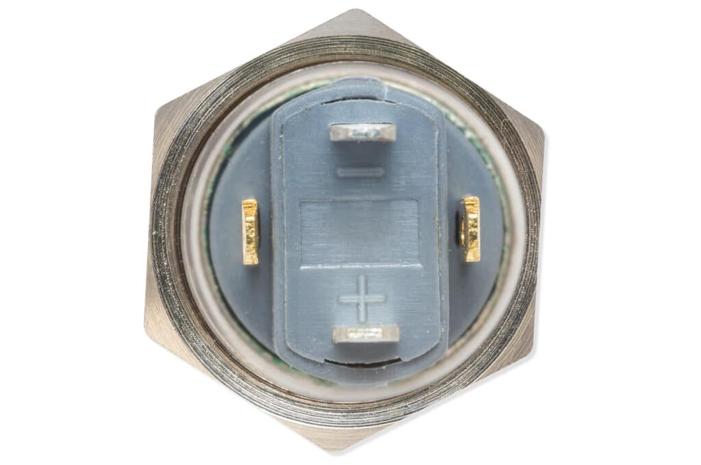 Einbauschalter, 12mm, grüne Beleuchtung-Components