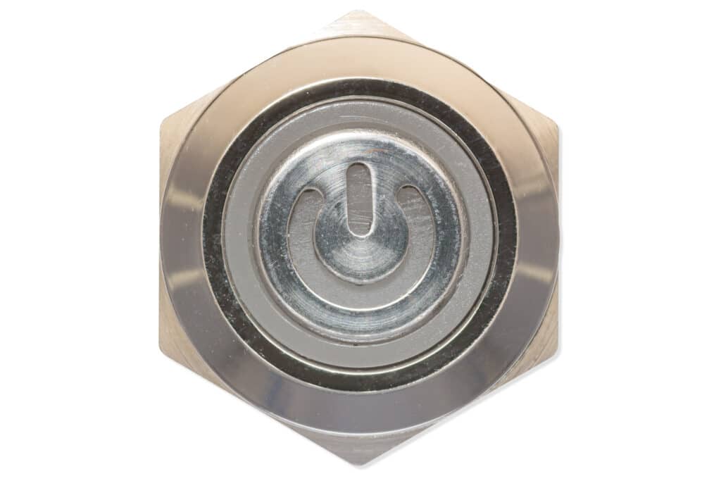 Einbauschalter, 12mm, grüne Beleuchtung-Komponenten