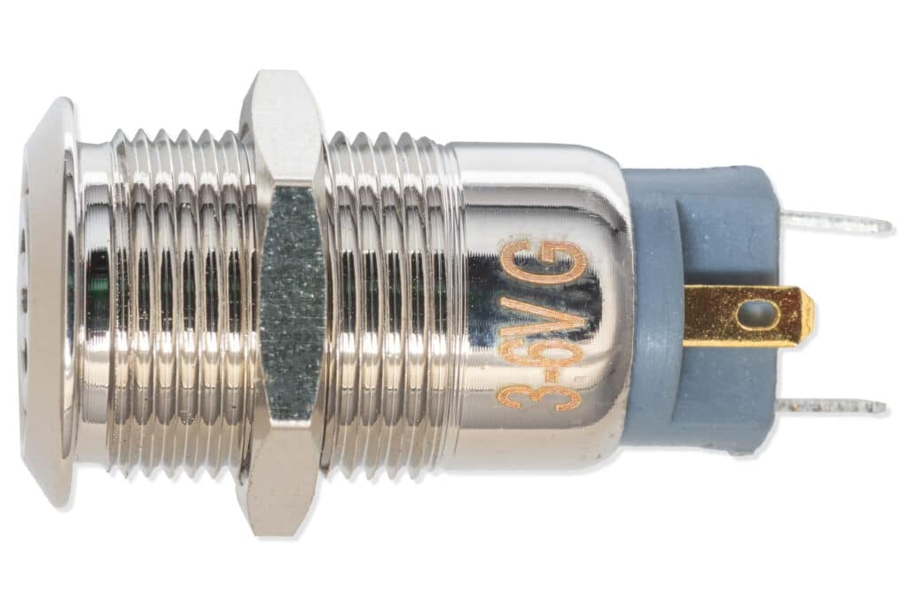 Panel switch, 12mm, white lighting-Components