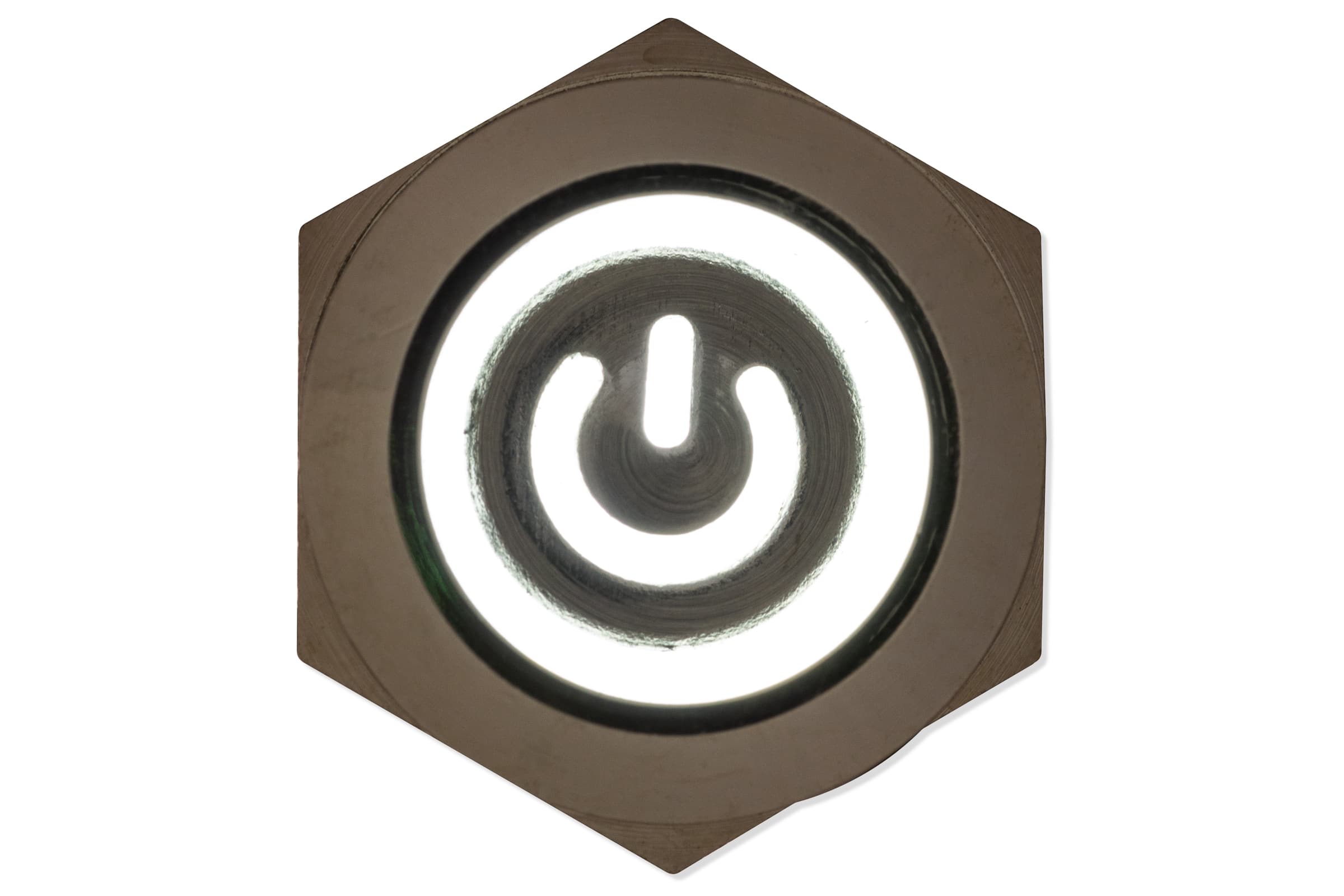 Panel switch, 12mm, white lighting