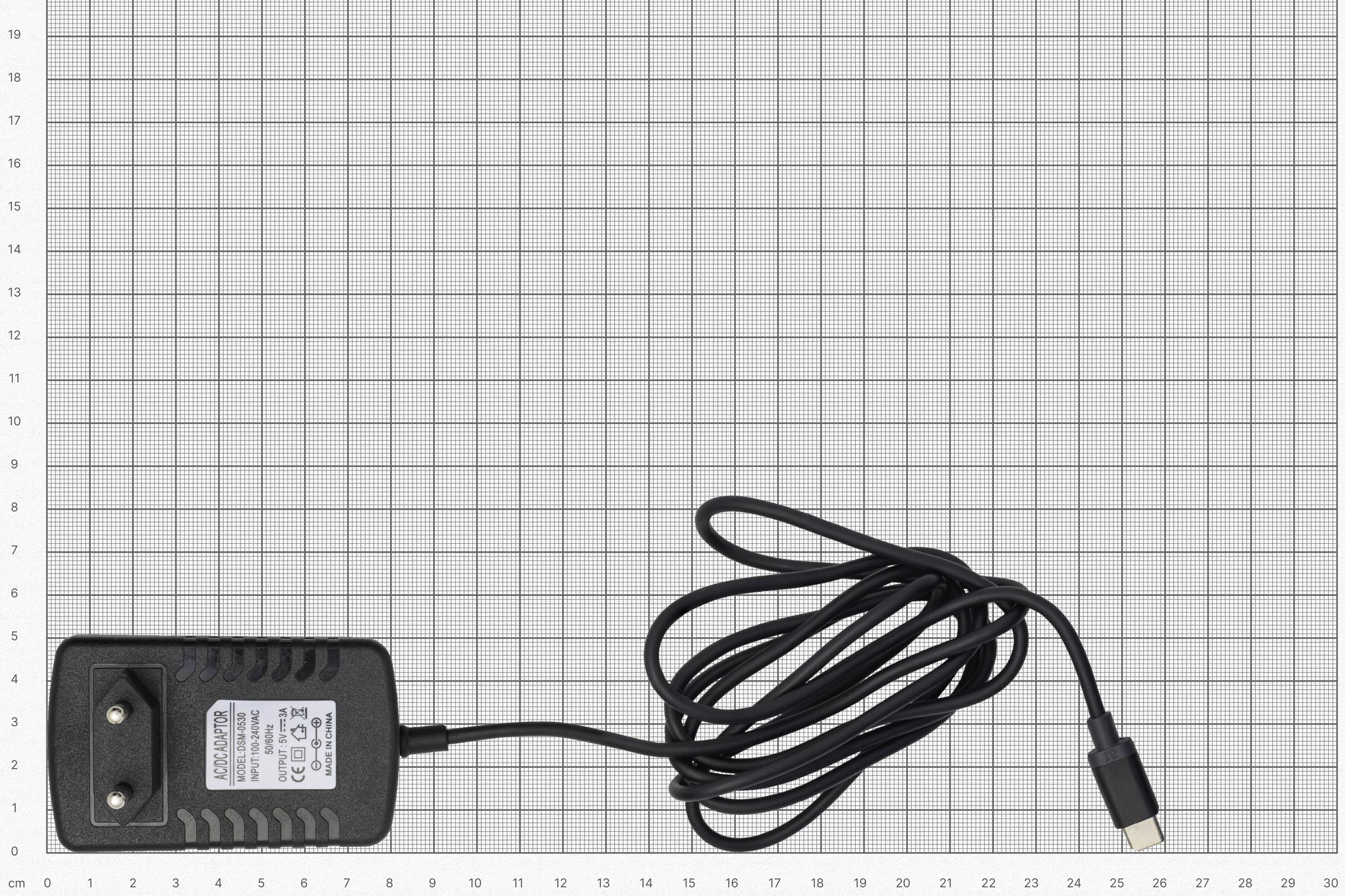 Power supply 5V 3A 15W with USB-C connector