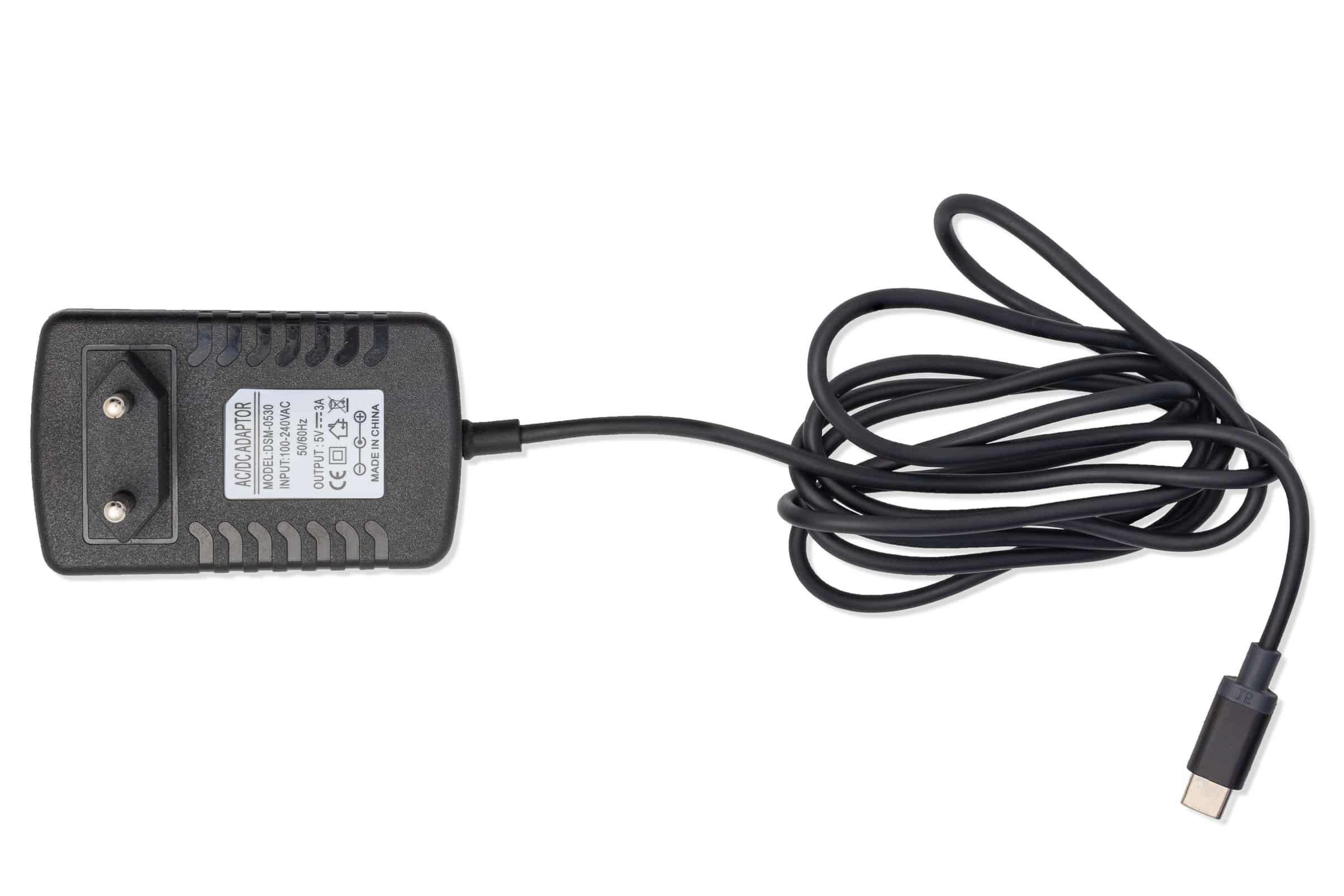 Power supply 5V 3A 15W with USB-C connector