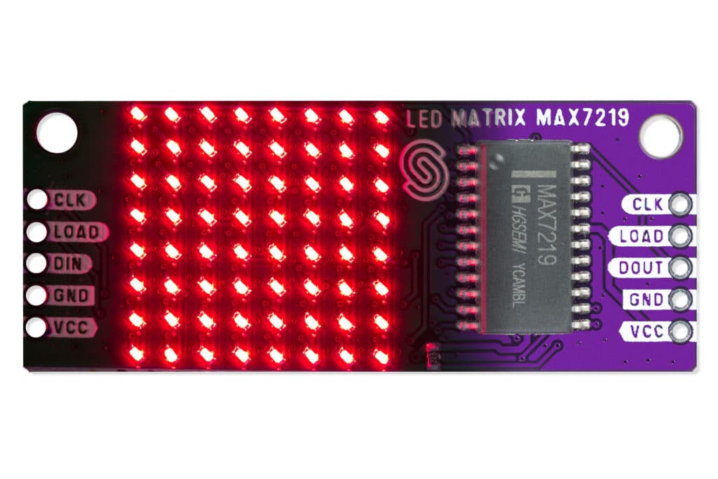 8x8 LED-Matrix rot MAX7219-Actuators