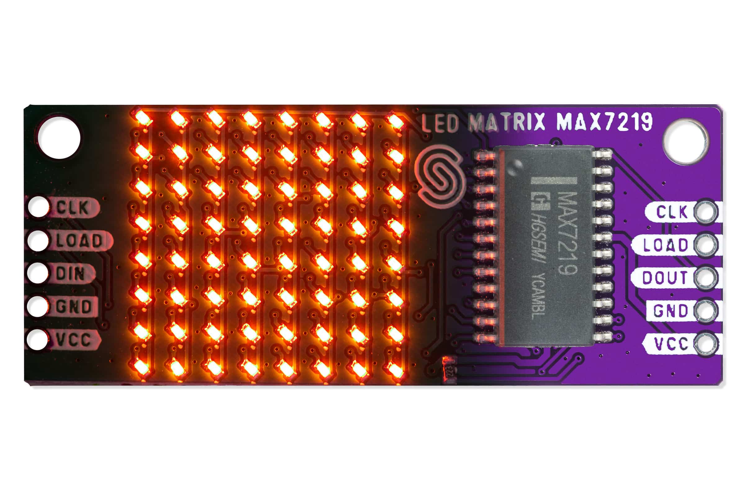 8x8 LEDMatrix orange MAX7219-Actuators
