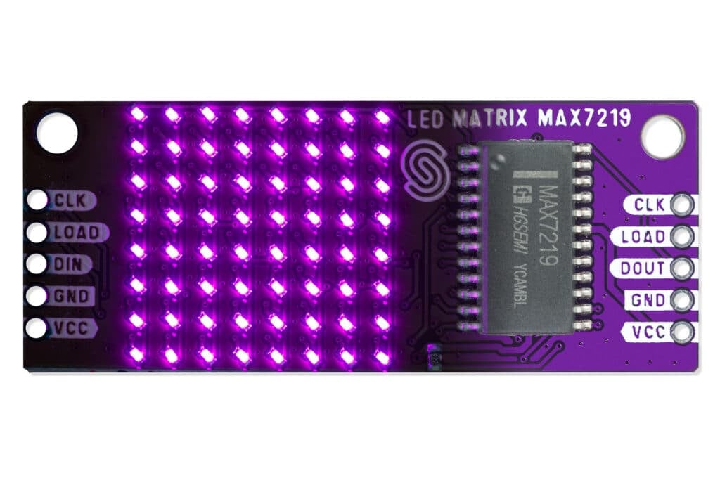 8x8 LED-Matrix violett MAX7219-Actuators