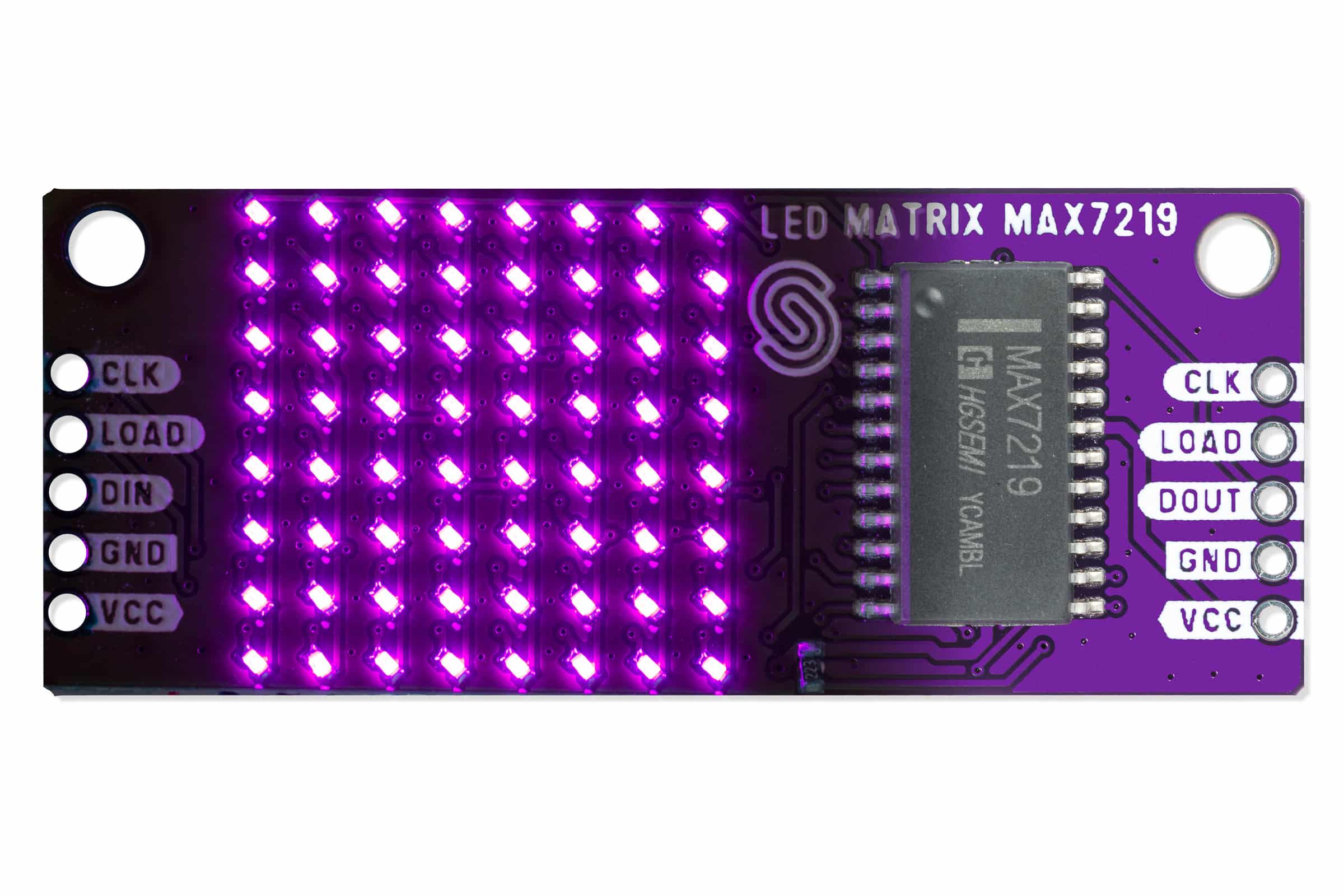 8x8 LED-Matrix violett MAX7219-Actuators