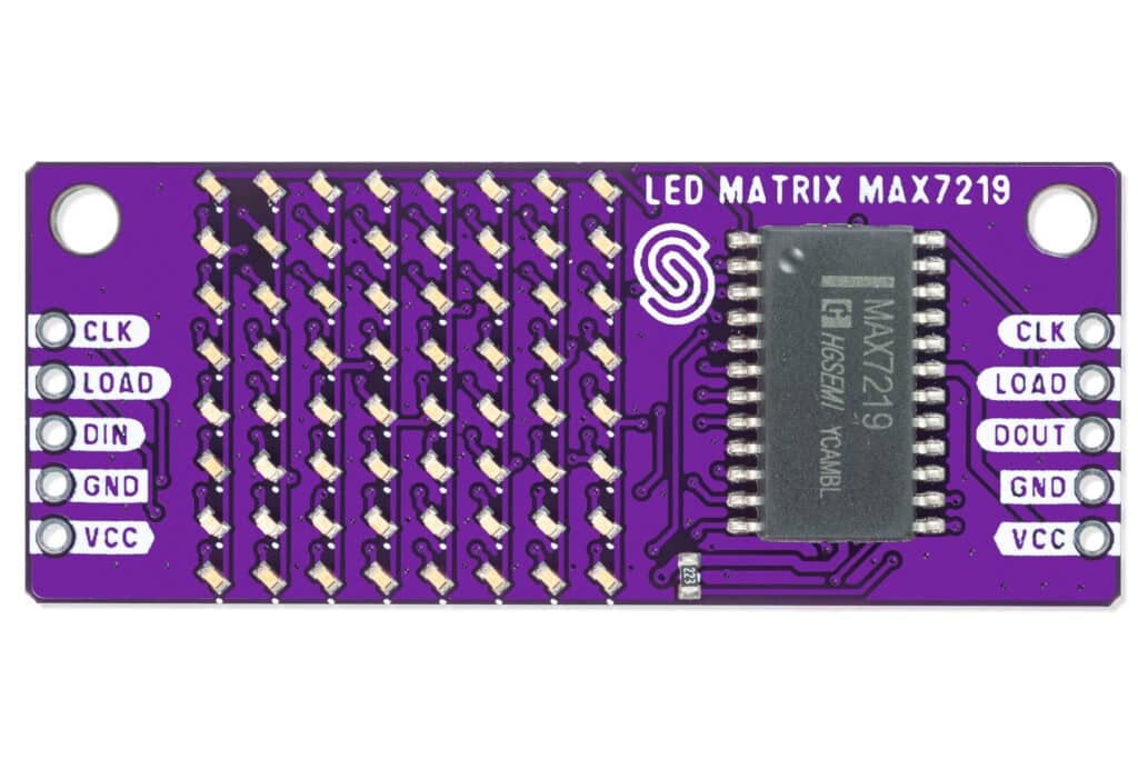 8x8 LED-Matrix violett MAX7219-Actuators