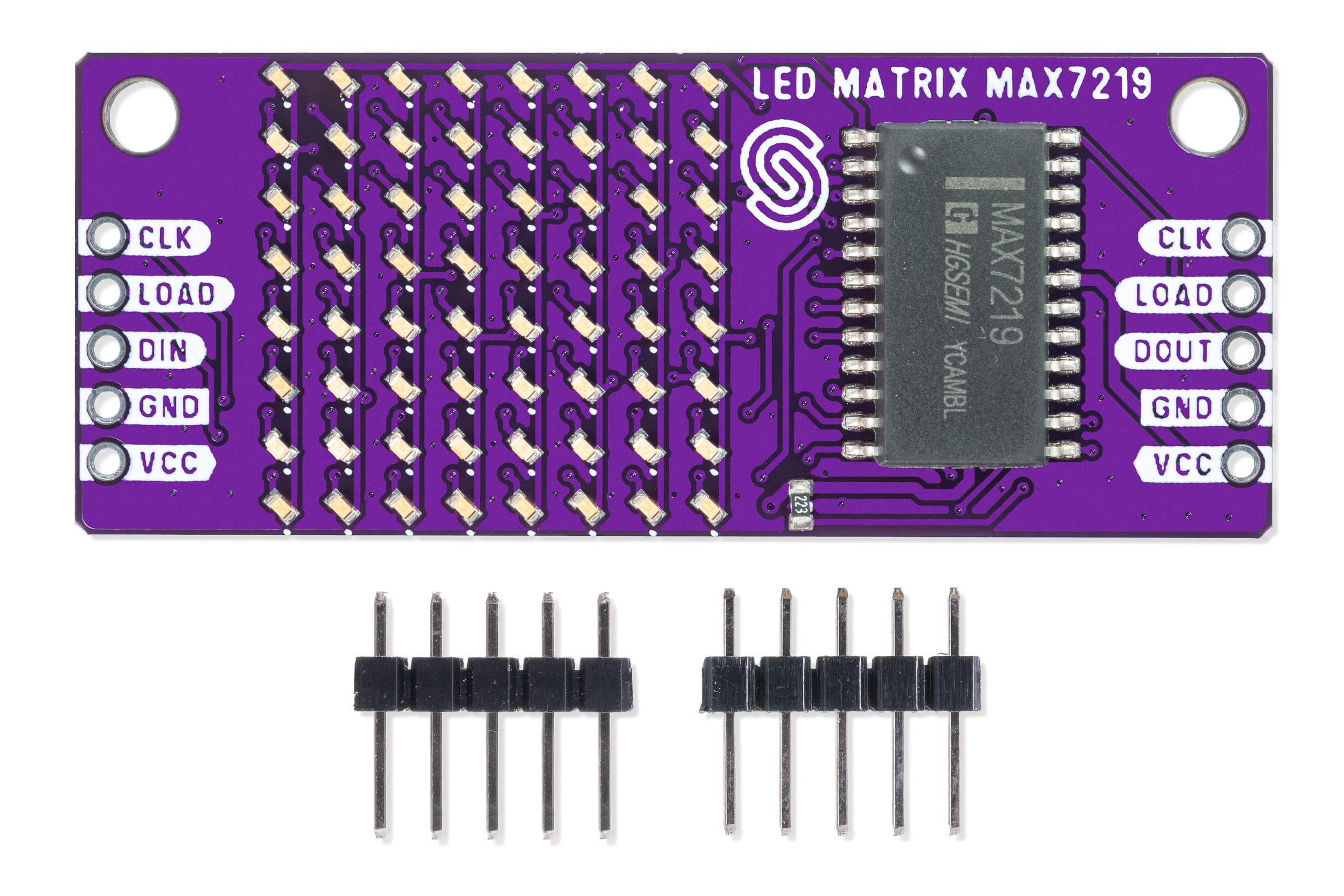 8x8 LED-Matrix violett MAX7219-Actuators