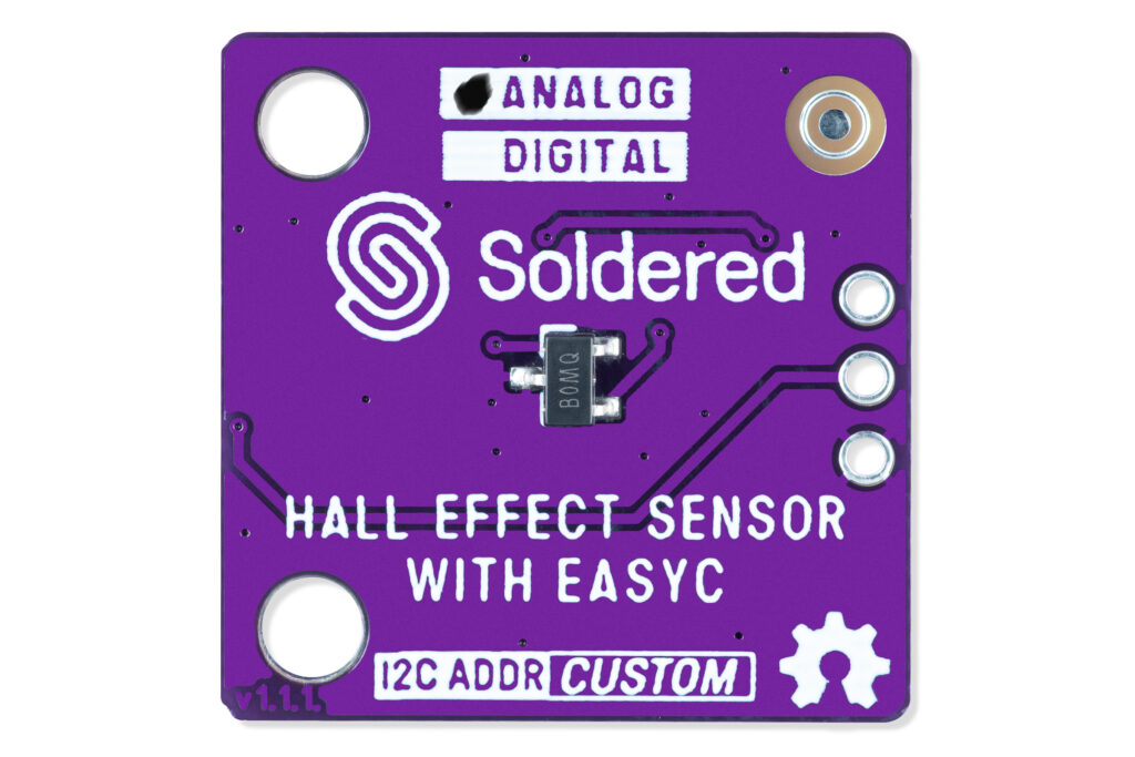 Hall effect sensor breakout with analog output & easyC-Sensors