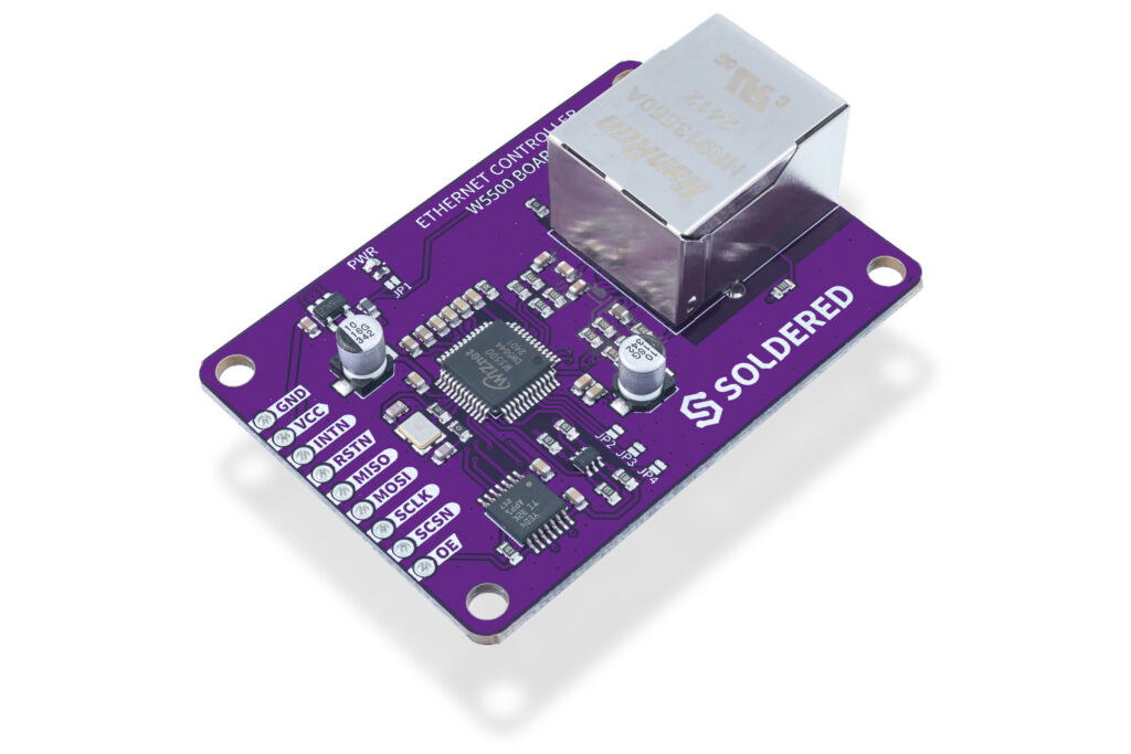 Ethernet controller W5500 board-Communication