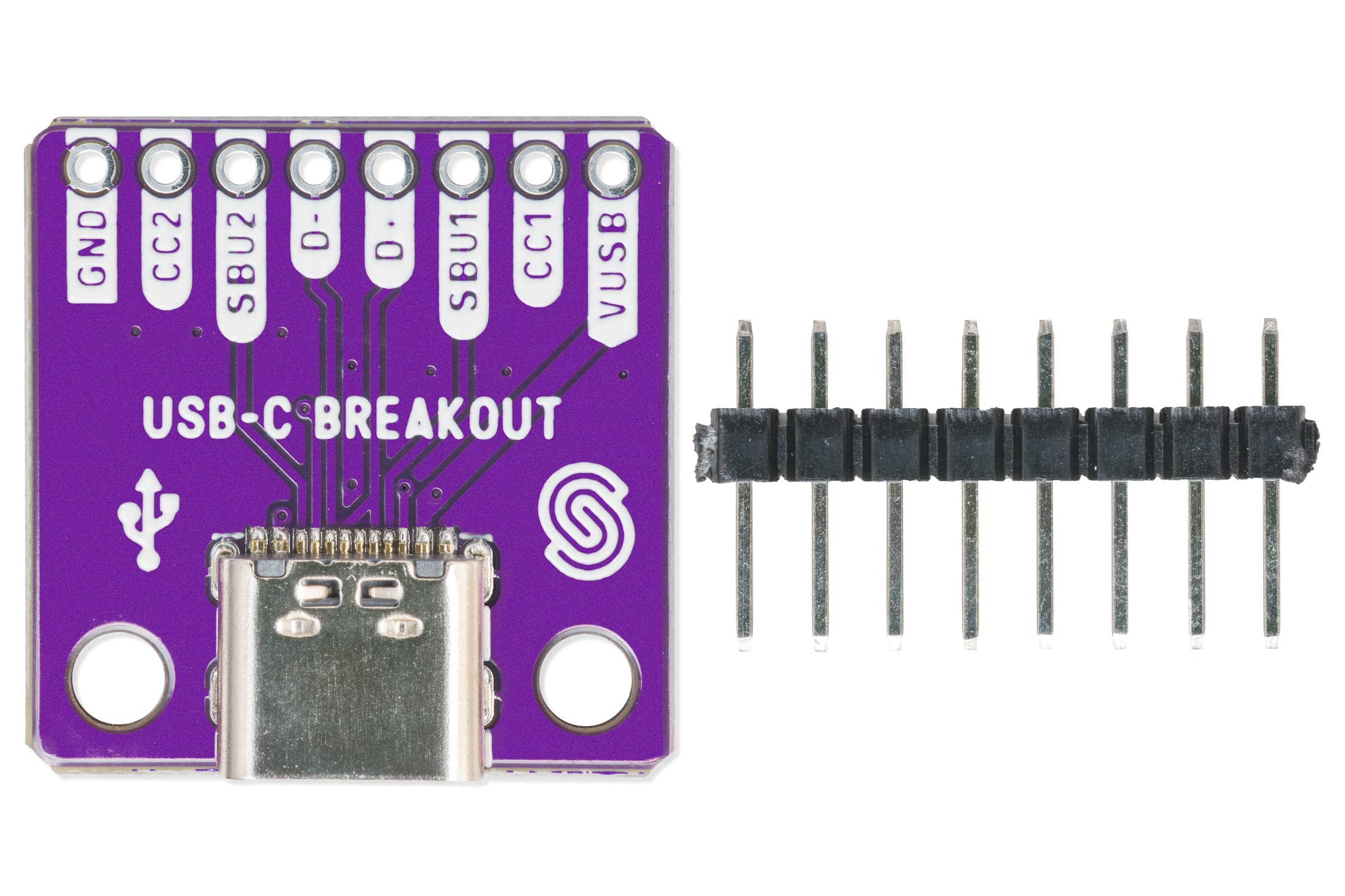 USB-C female connector breakout-Actuators