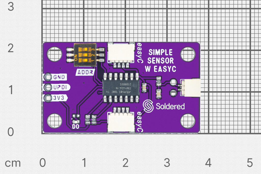 Simple soil humidity sensor board with easyC-easyC ekosustav