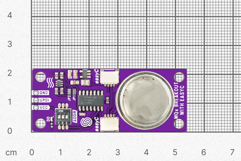 Methane, CNG sensor MQ4 breakout with easyC-easyC