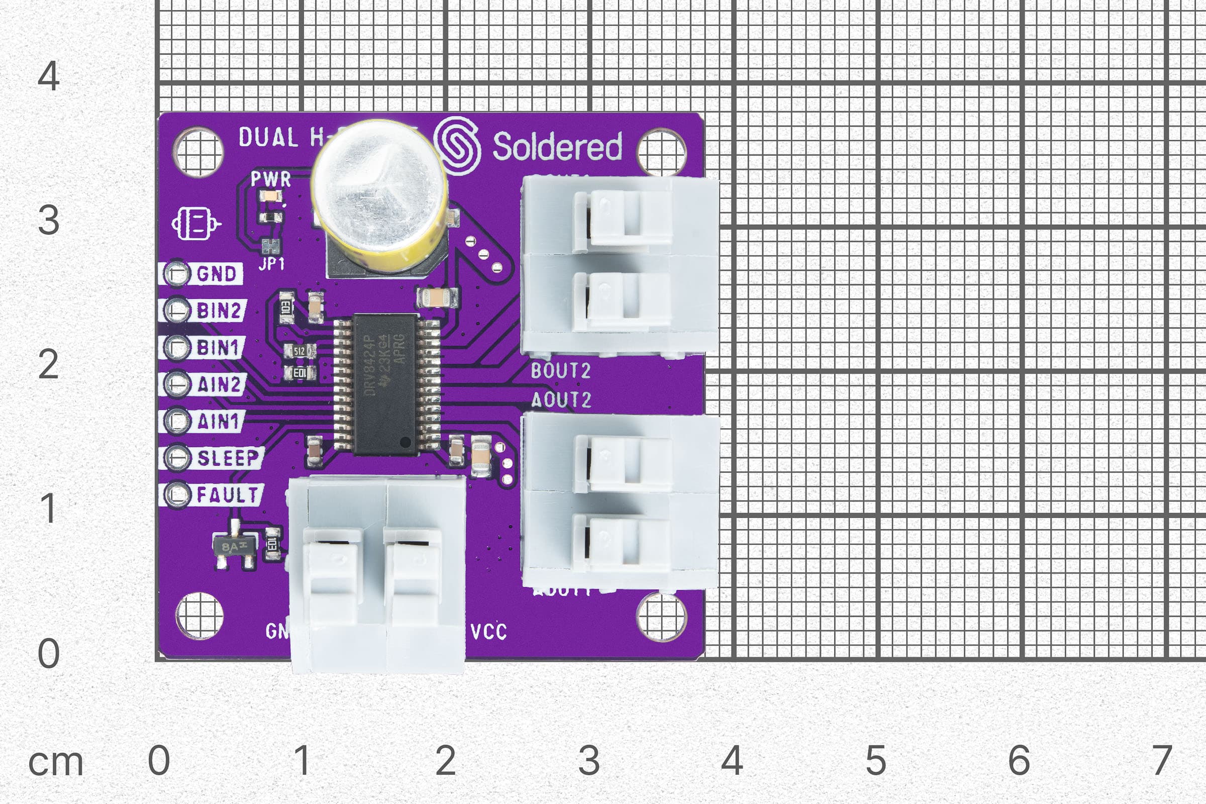 Dual motor H-bridge DRV8424P driver breakout-Actuators