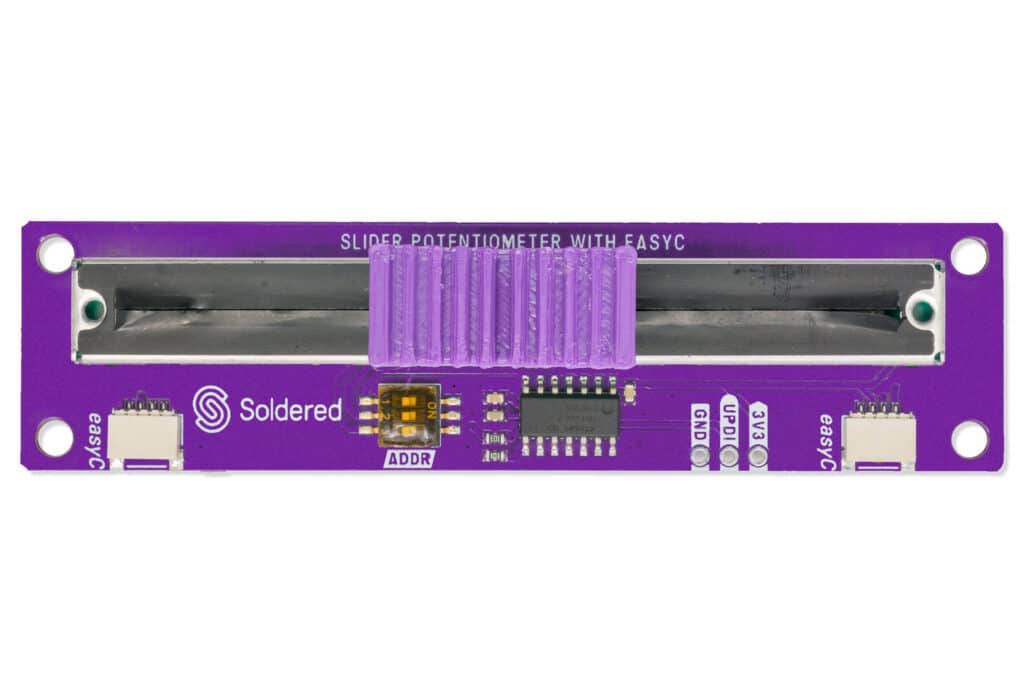 Slider potentiometer breakout with easyC-easyC