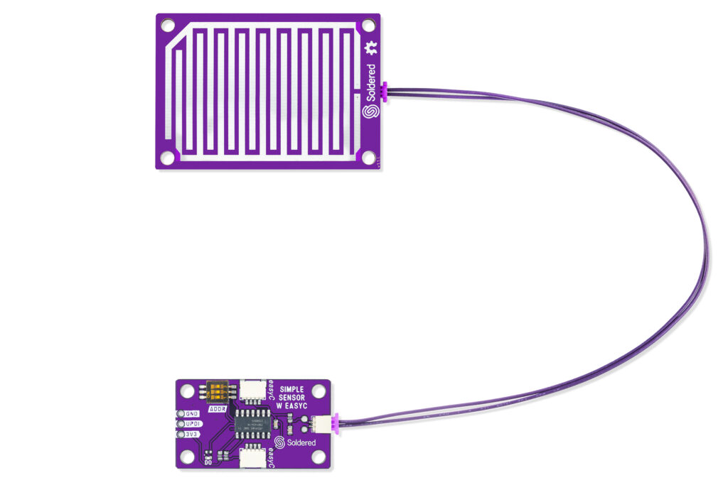 Simple rain sensor board with easyC-easyC ecosystem