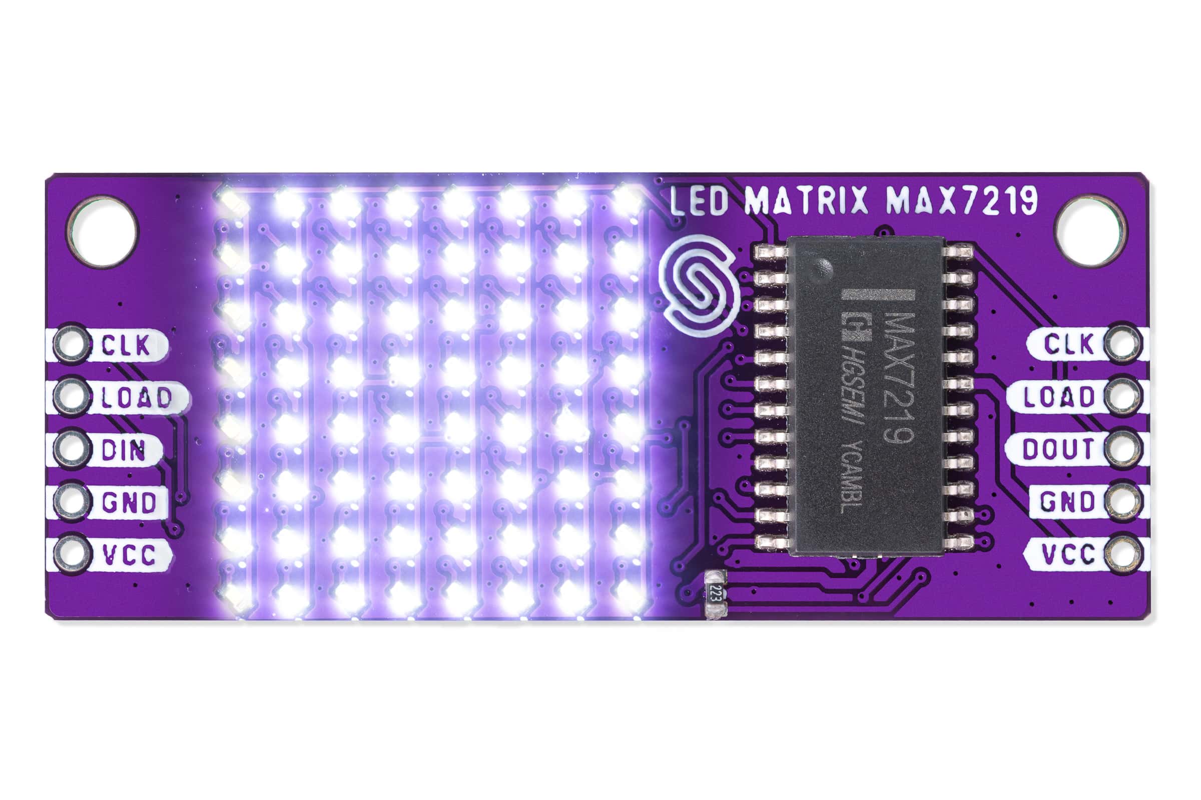 8x8 LED-Matrix weiß MAX7219-Actuators