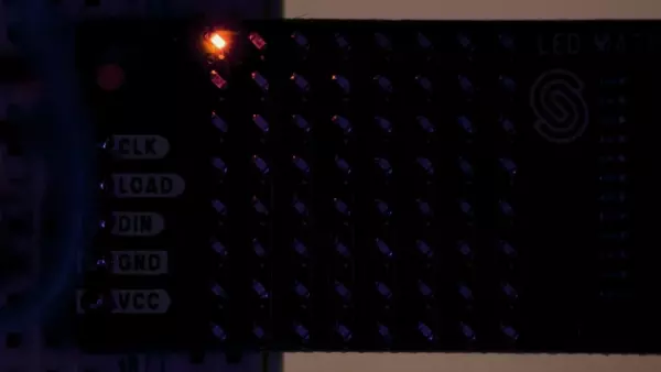 8x8 LEDMatrix orange MAX7219-Aktuatoren